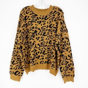 NWT Boutique Leopard Sweater Size 1XL/2XL